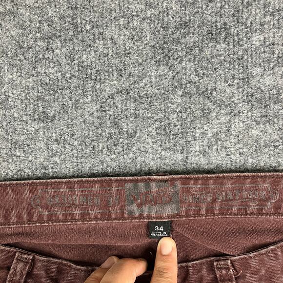 Jeans Womens Size 34x34 Brown Straight Leg Stretch Casual Colored Denim - Picture 6 of 11